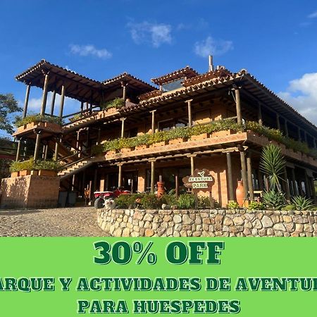 Hotel, Bungalows, Chalet Y Cabanas Aventura Park Villa De Leyva La Periquera Exteriör bild