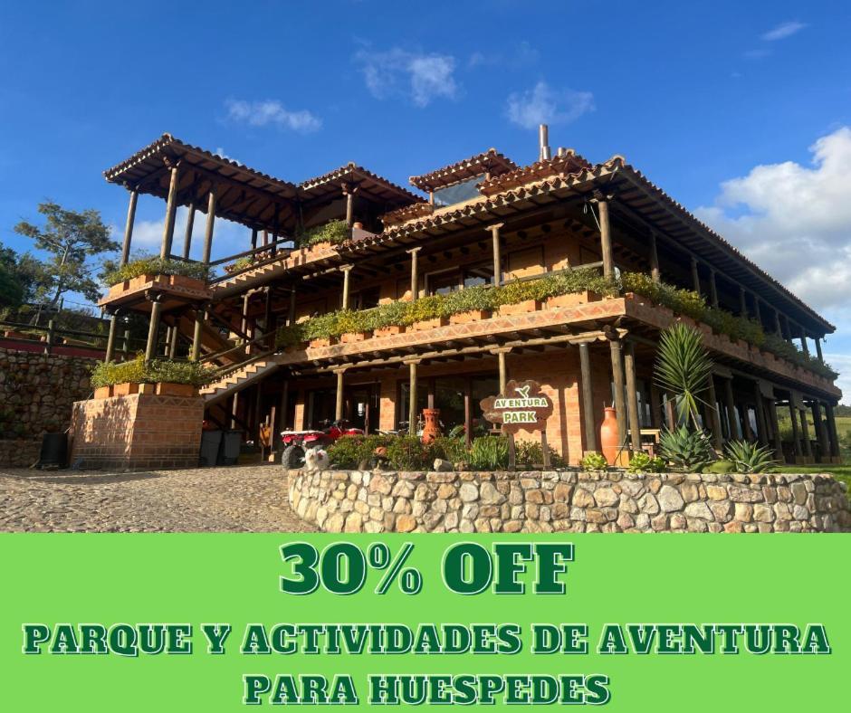 Hotel, Bungalows, Chalet Y Cabanas Aventura Park Villa De Leyva La Periquera Exteriör bild